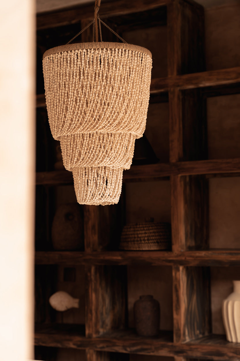 The Lagoon Shell Chandelier - Natural - L