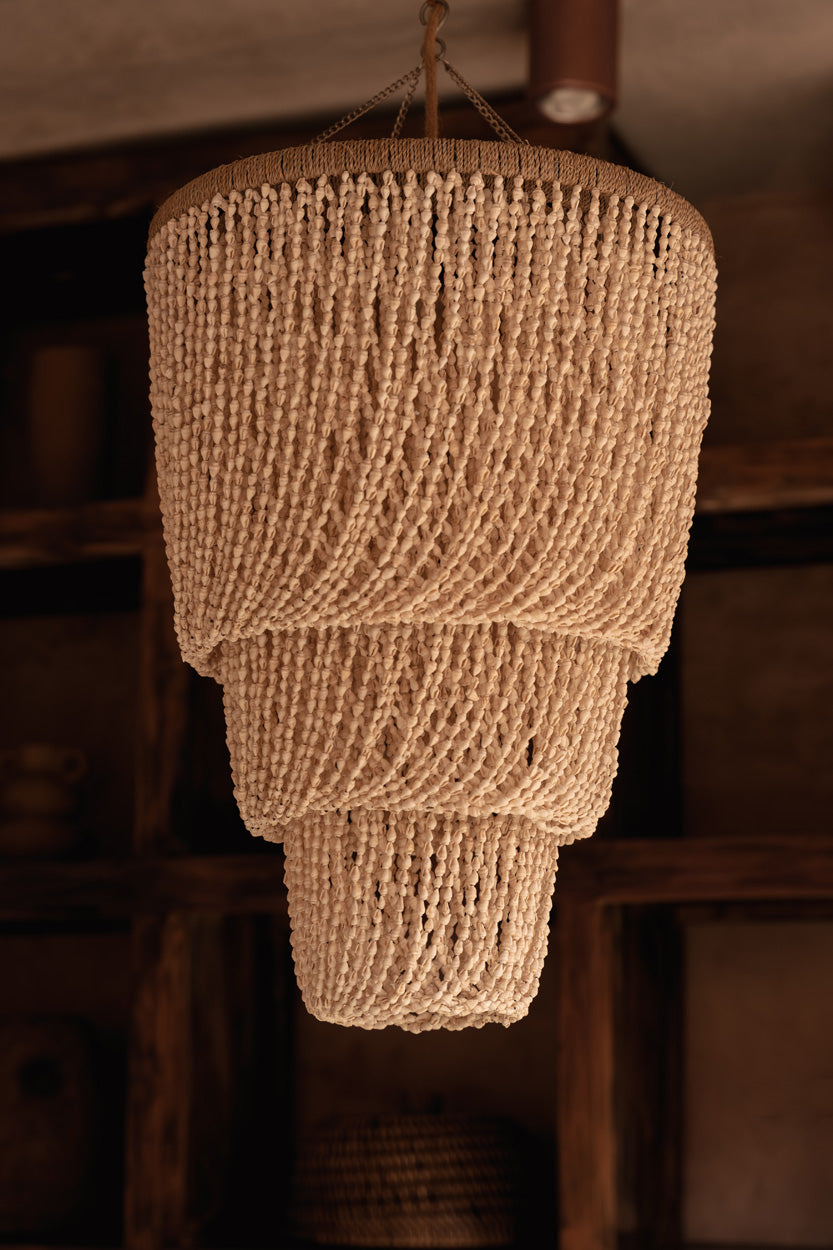 The Lagoon Shell Chandelier - Natural - L