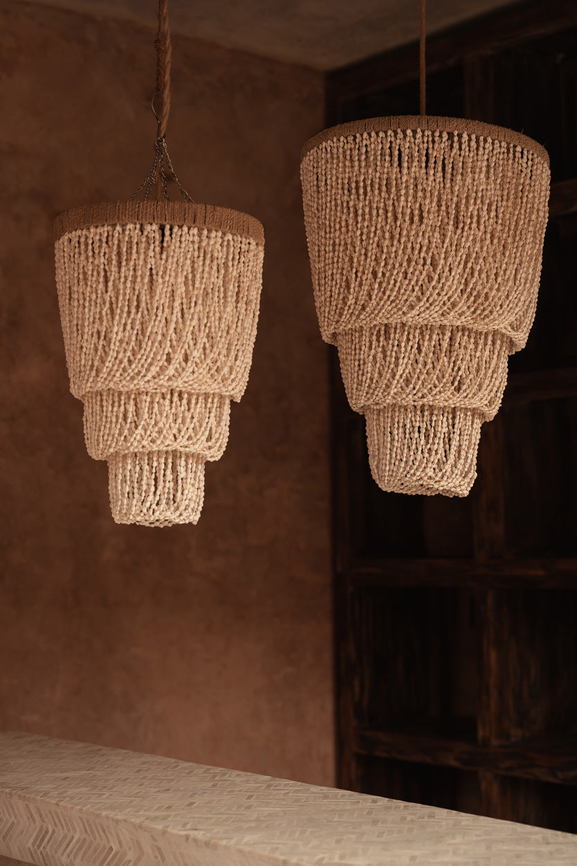 The Lagoon Shell Chandelier - Natural - L