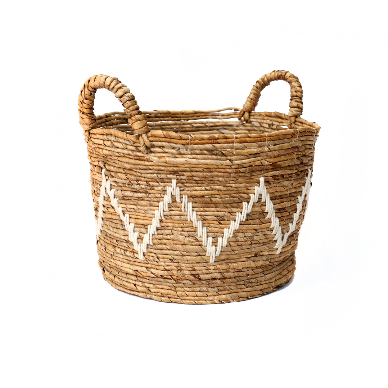 The Banana Stitched Baskets - Natural White - L