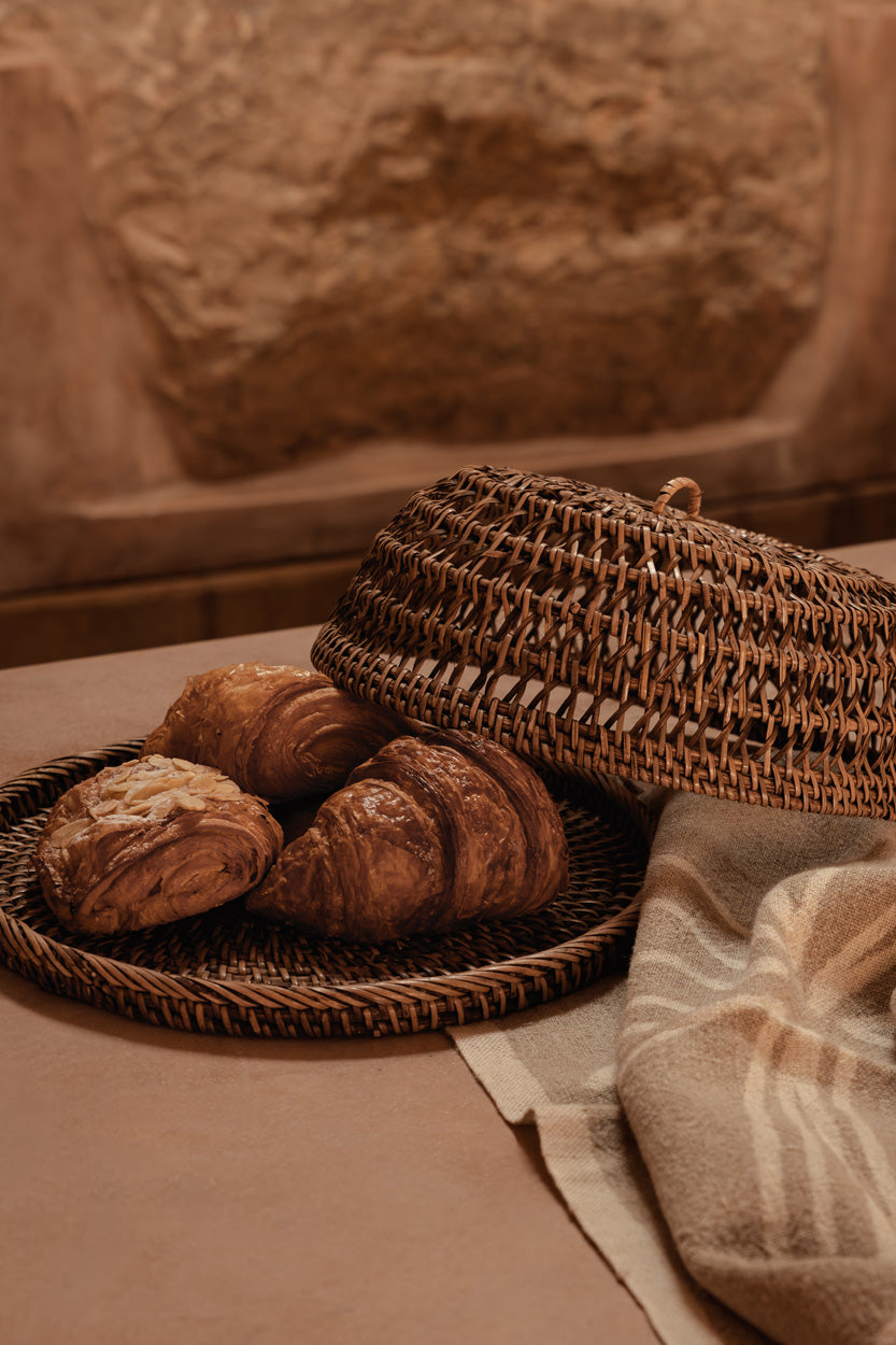 The Rattan Food Cover - Natural Brown - M