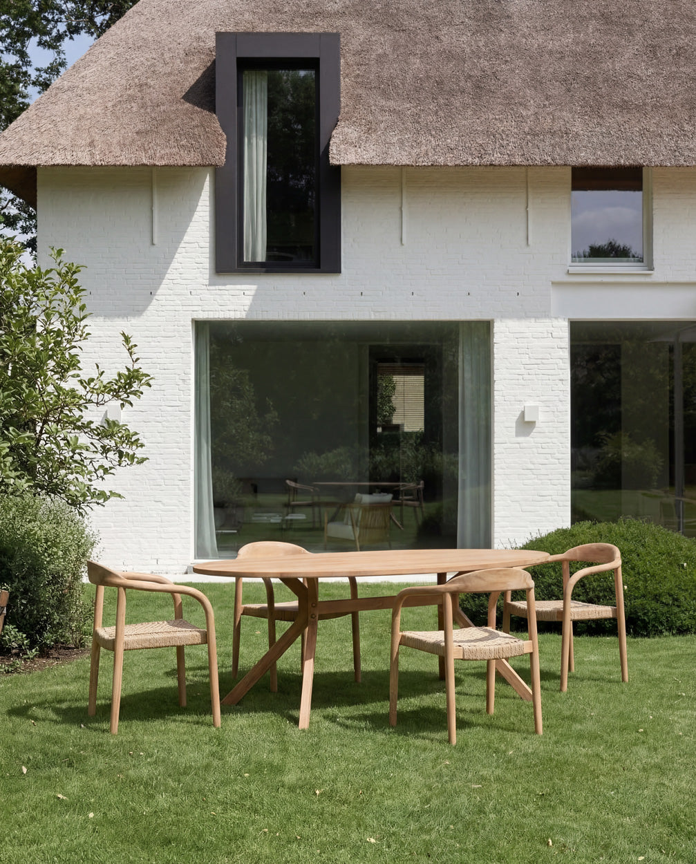 The Amaya Dining Chair - Natural - Outdoor