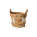The Banana Stitched Baskets - Natural White - S