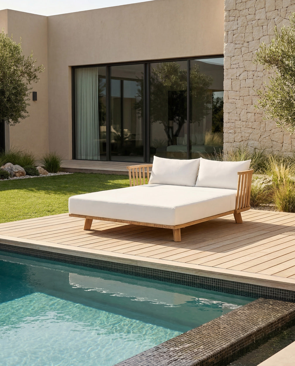 The Double Malawi Daybed - Natural White