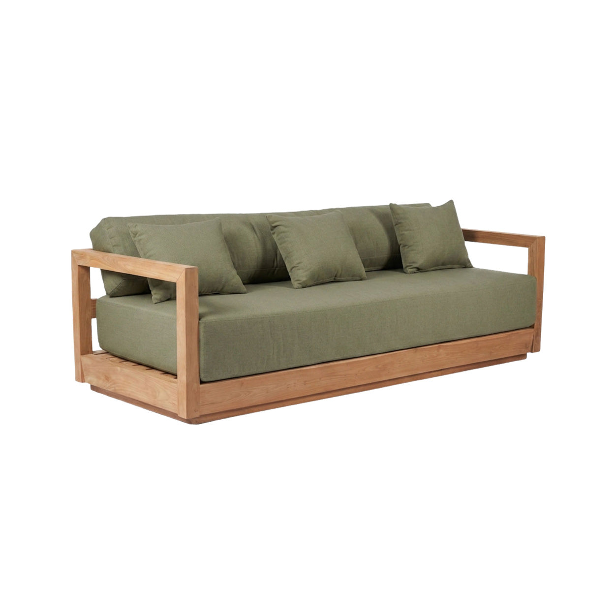 The Umalas Three Seater Sofa - Outdoor - Green Alga