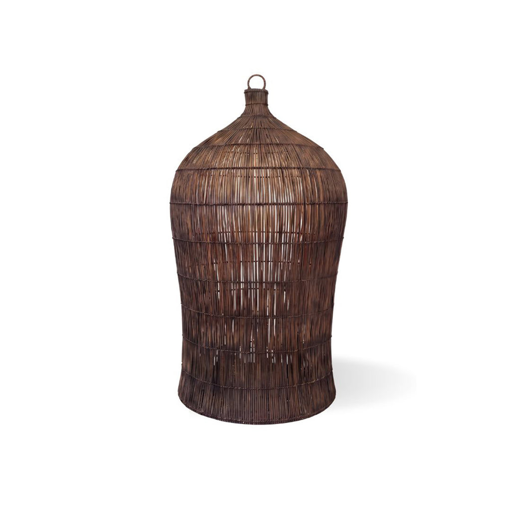 The Woven Bell Pendant - Dark Walnut - L