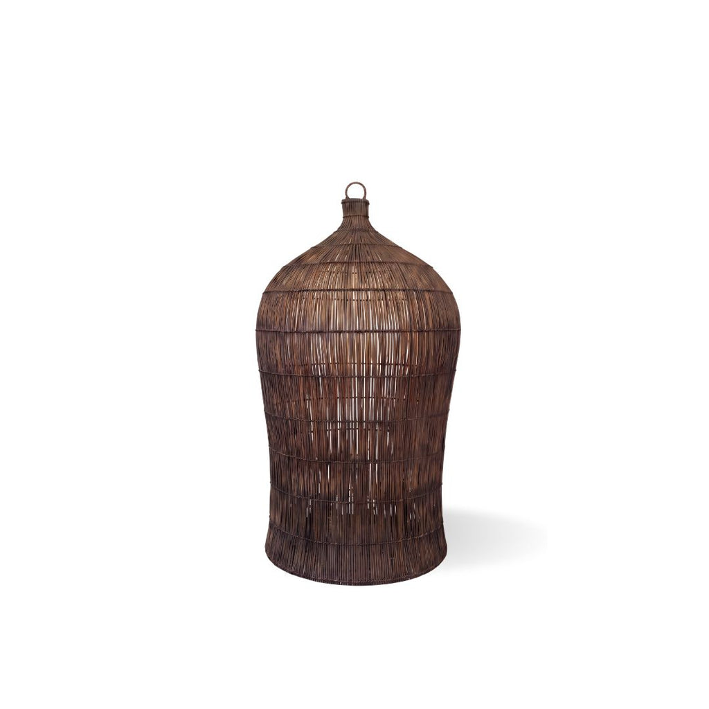 The Woven Bell Pendant - Dark Walnut - M