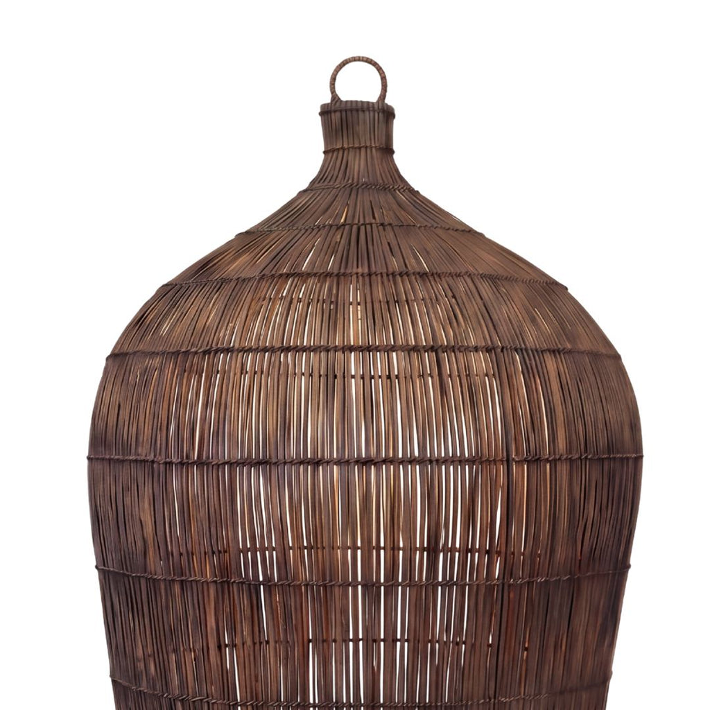 The Woven Bell Pendant - Dark Walnut - M