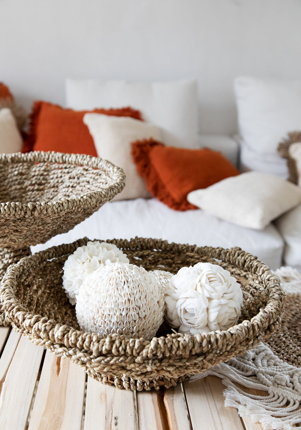 The Boho Center Piece - Natural White