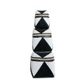 The Beaded Basket Cowrie Diamond - Black White - SET/3