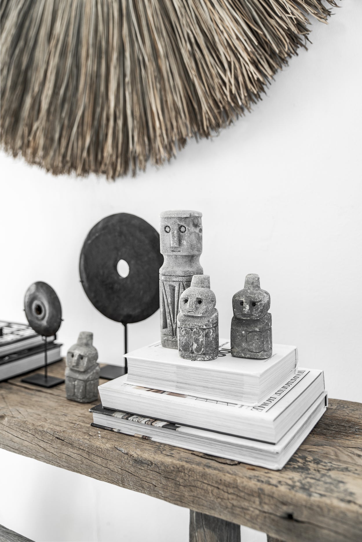 The Black River Stone on Stand - M