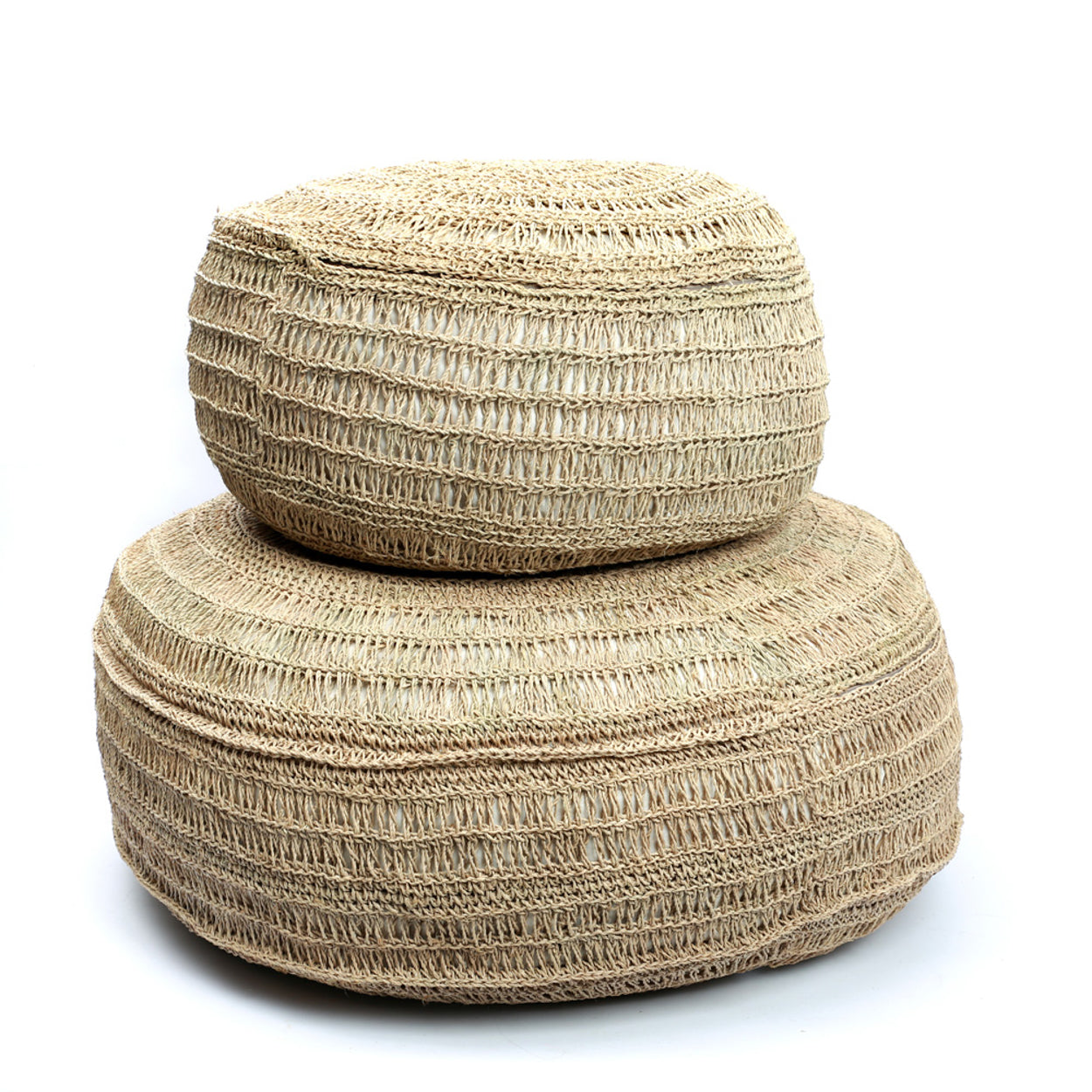 The Seagrass Pouffe - Natural - L