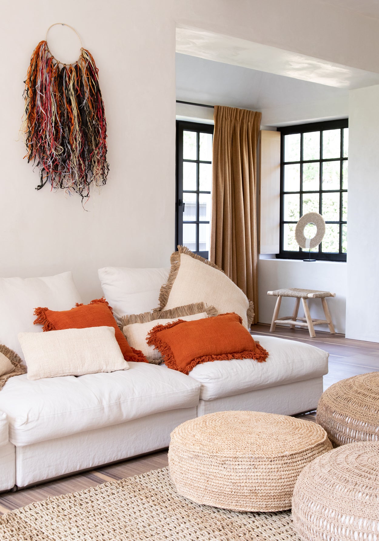 The Seagrass Pouffe - Natural - L