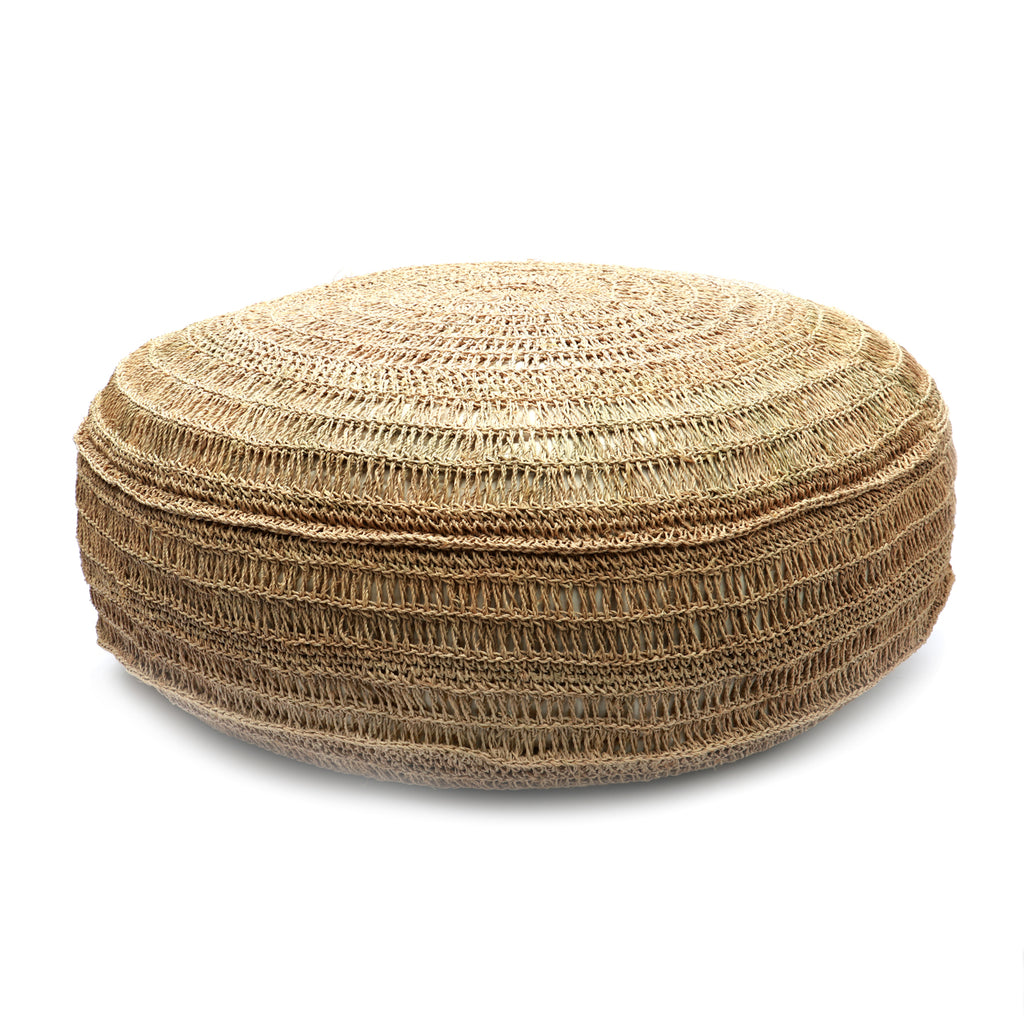 The Seagrass Pouffe - Natural - L