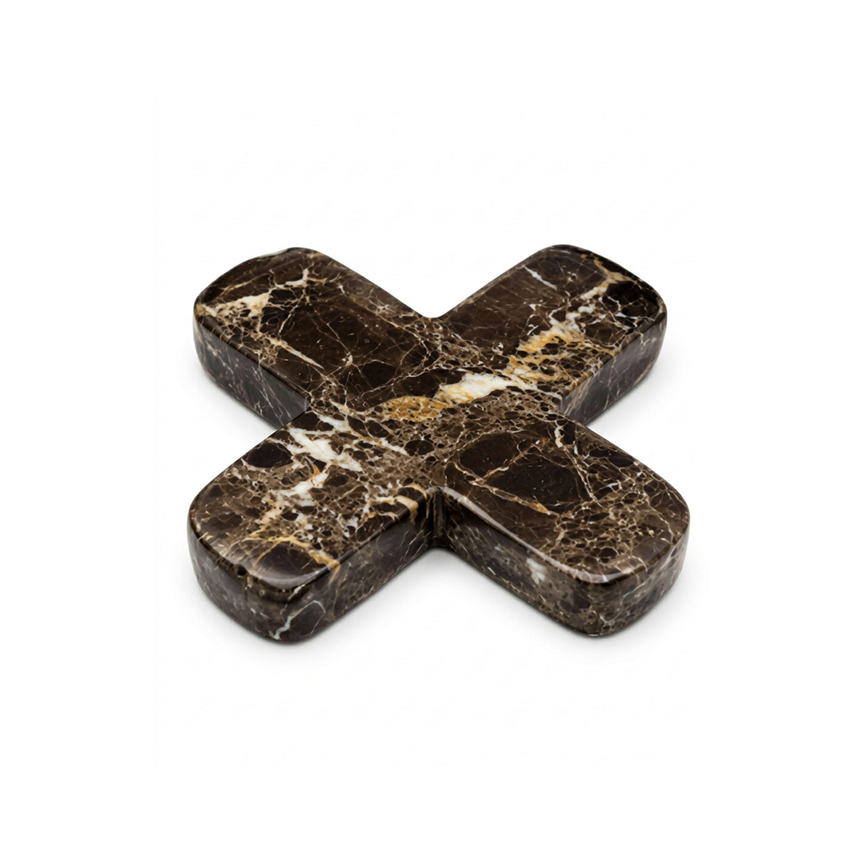 The Marble Pan Coaster - Emparador Brown Marble