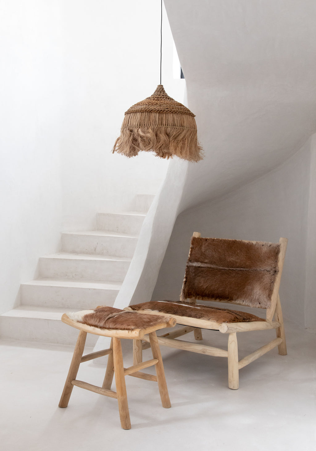 The Island Fuzzy Chair - Natural Brown