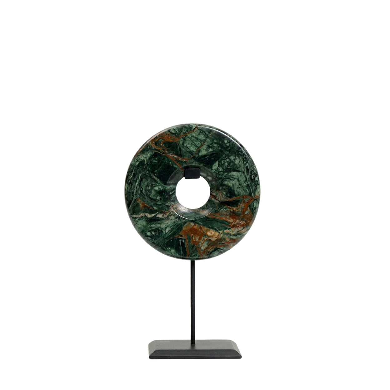 The Marble Disc on Stand - Bidasar Green - S