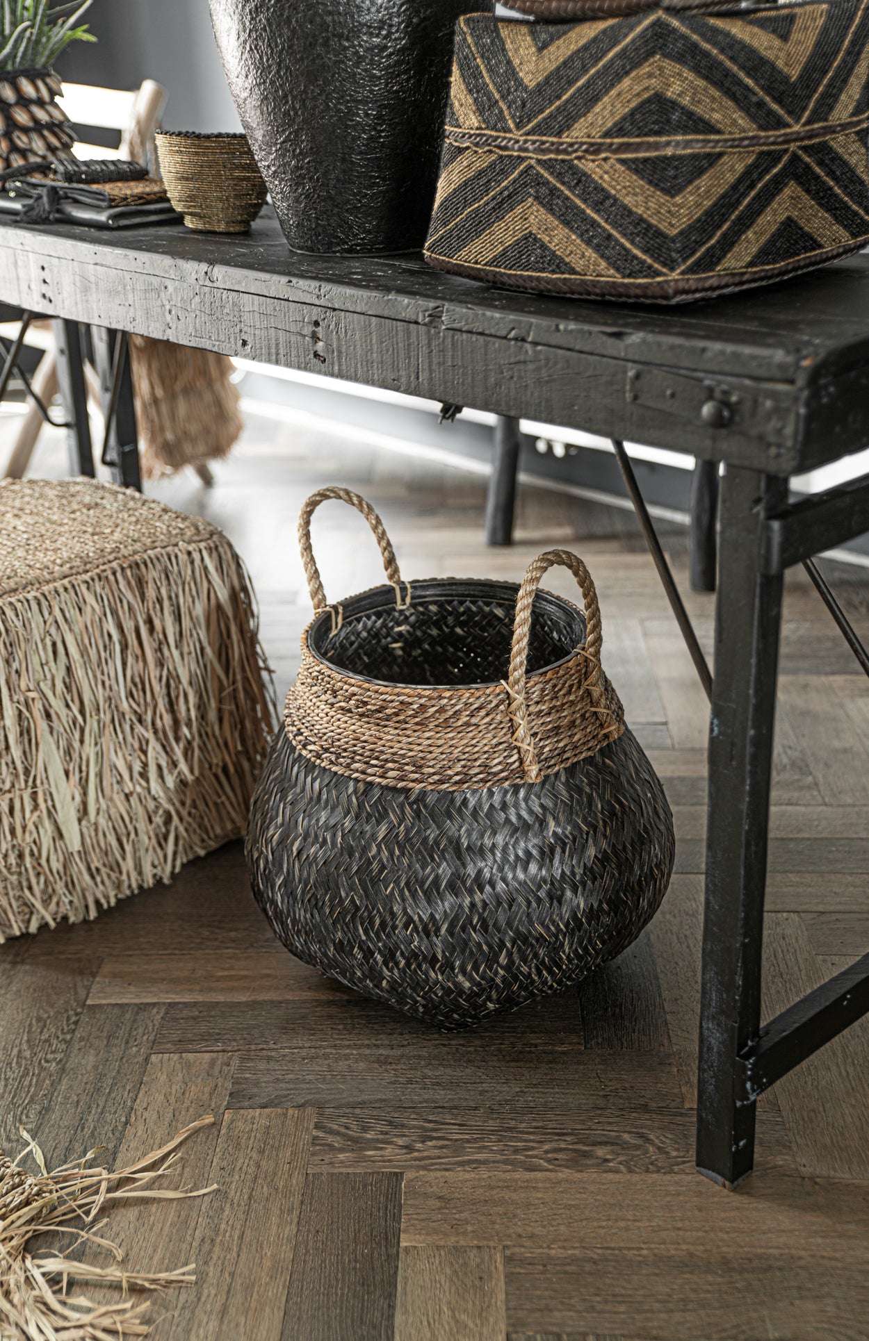 The Belly Basket - Natural Black - L