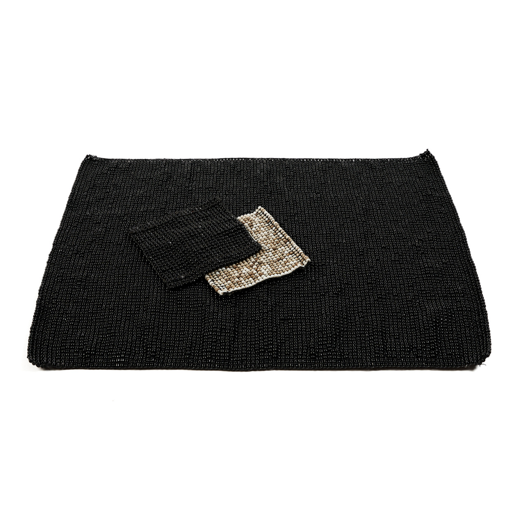 The Beaded Placemat - Black