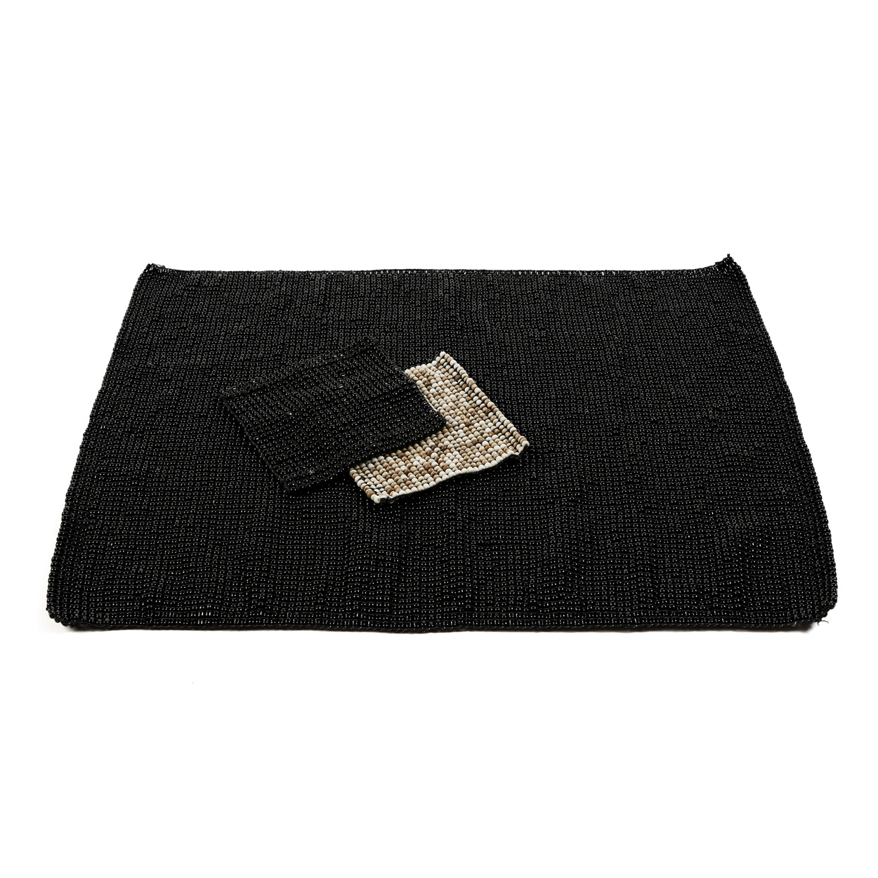 The Beaded Placemat - Black