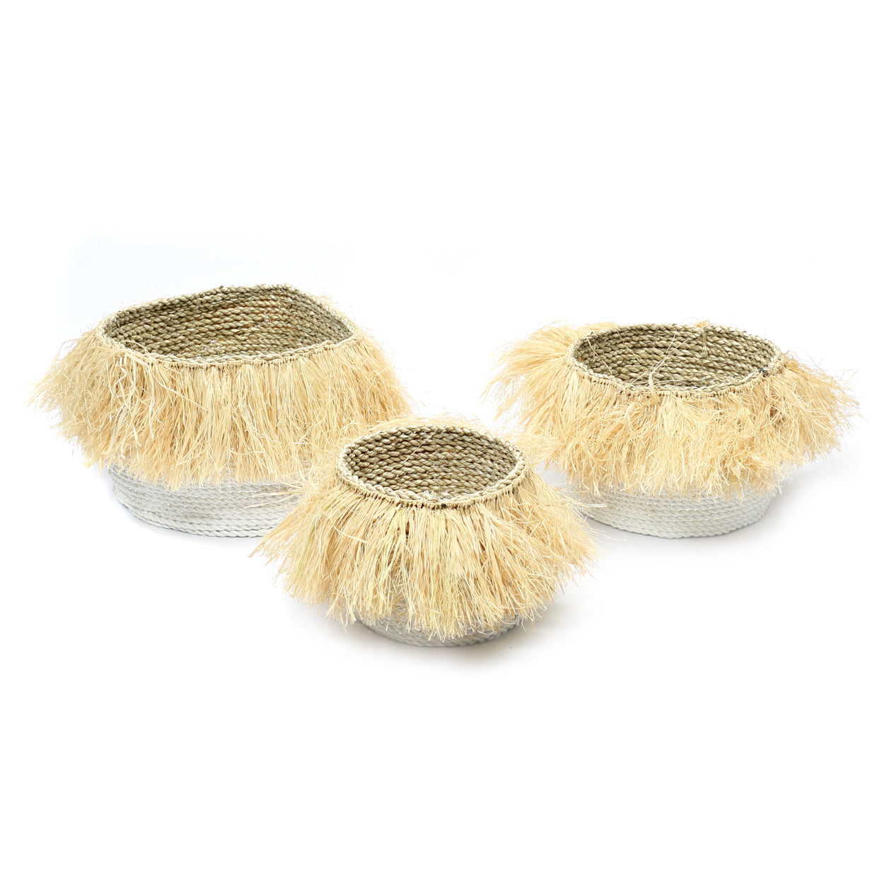 The Aloha Baskets - White Natural - SET/3