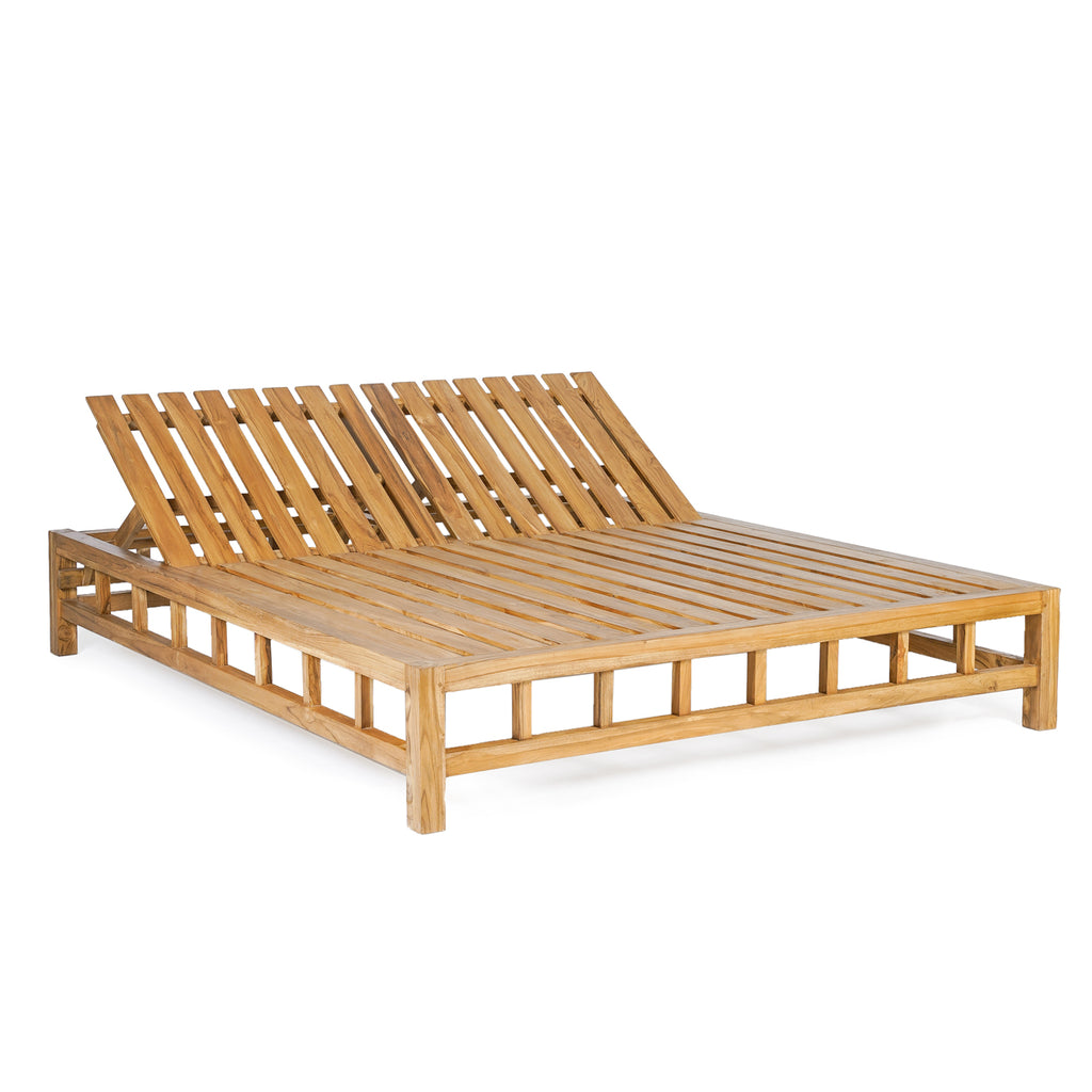The Shibari Double Sunbed - Natural White