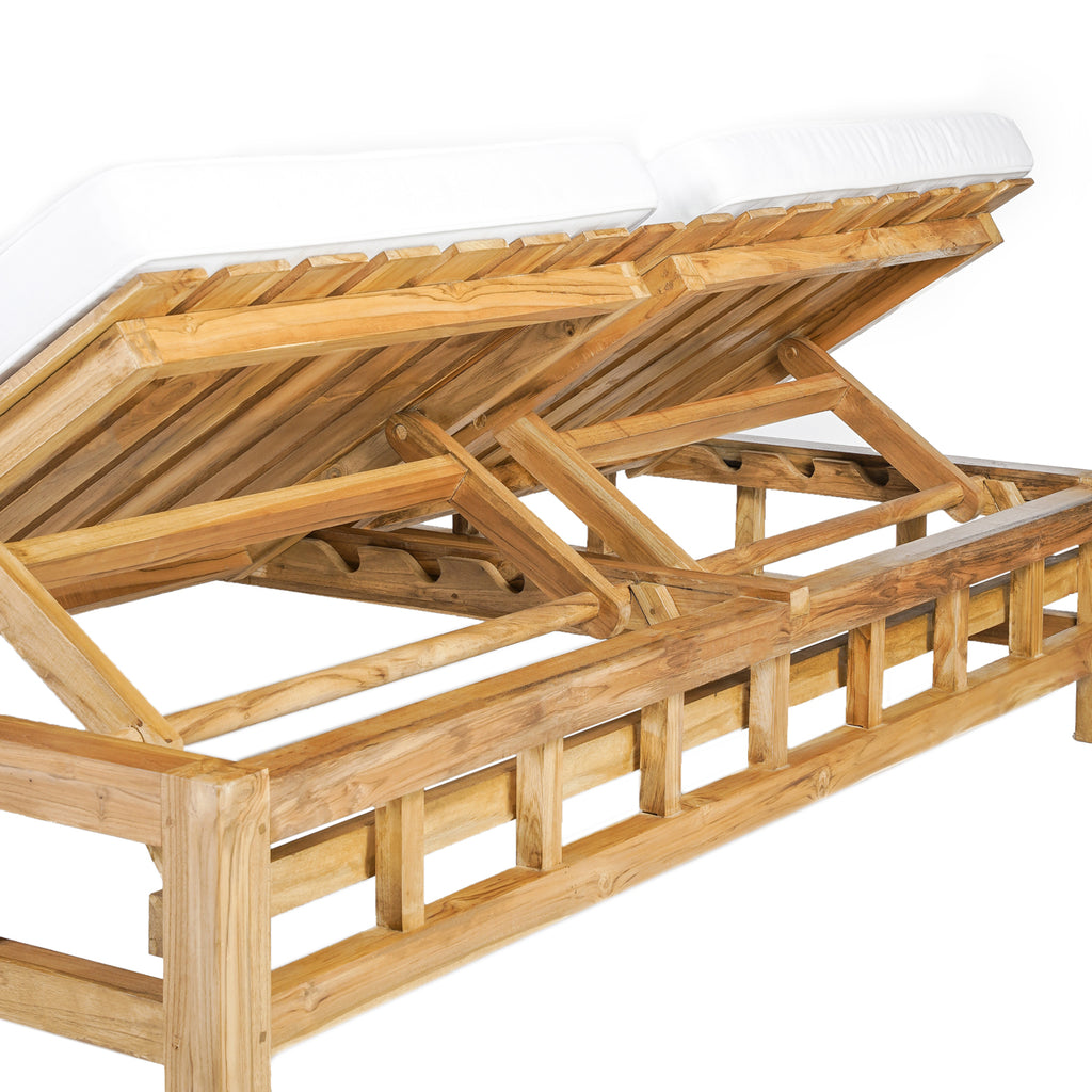 The Shibari Double Sunbed - Natural White