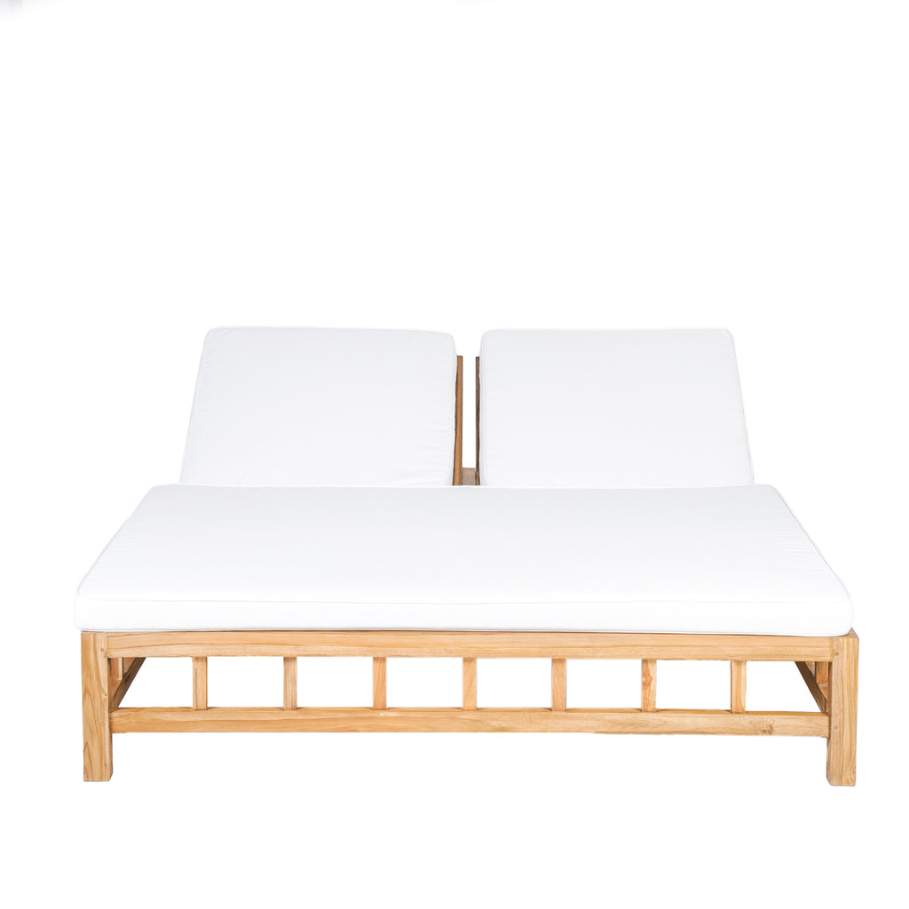 The Shibari Double Sunbed - Natural White