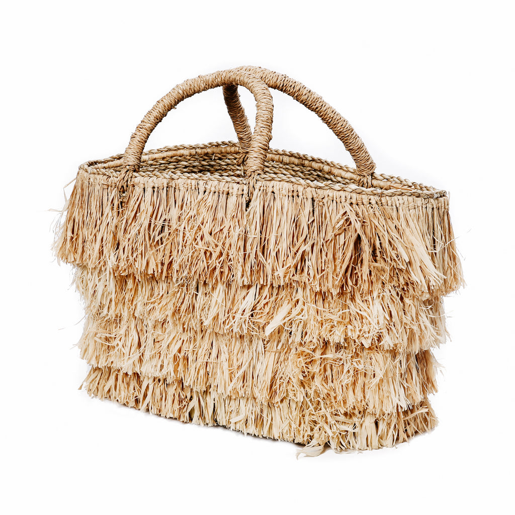 The Raffia Bahamas Basket - Natural