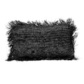 The Raffia Cushion Cover Rectangular - Black - 30x50