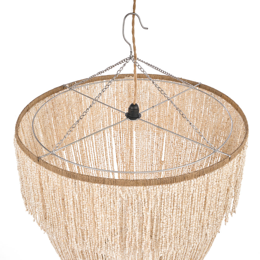 The Waterfall Shell Chandelier - Natural - XL