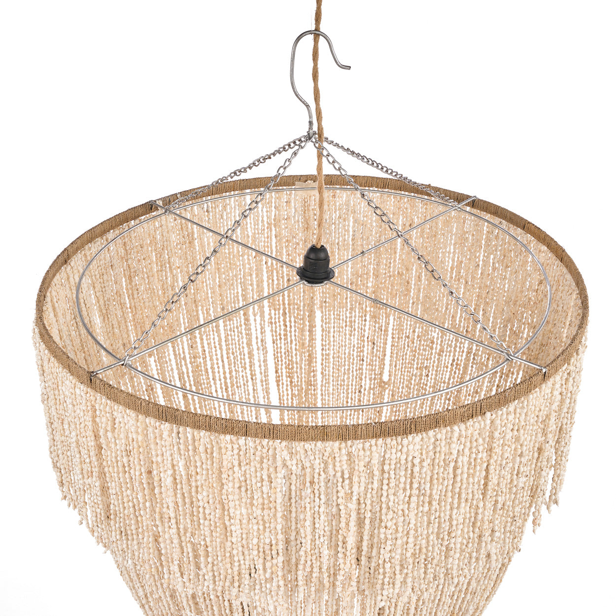 The Waterfall Shell Chandelier - Natural - XL