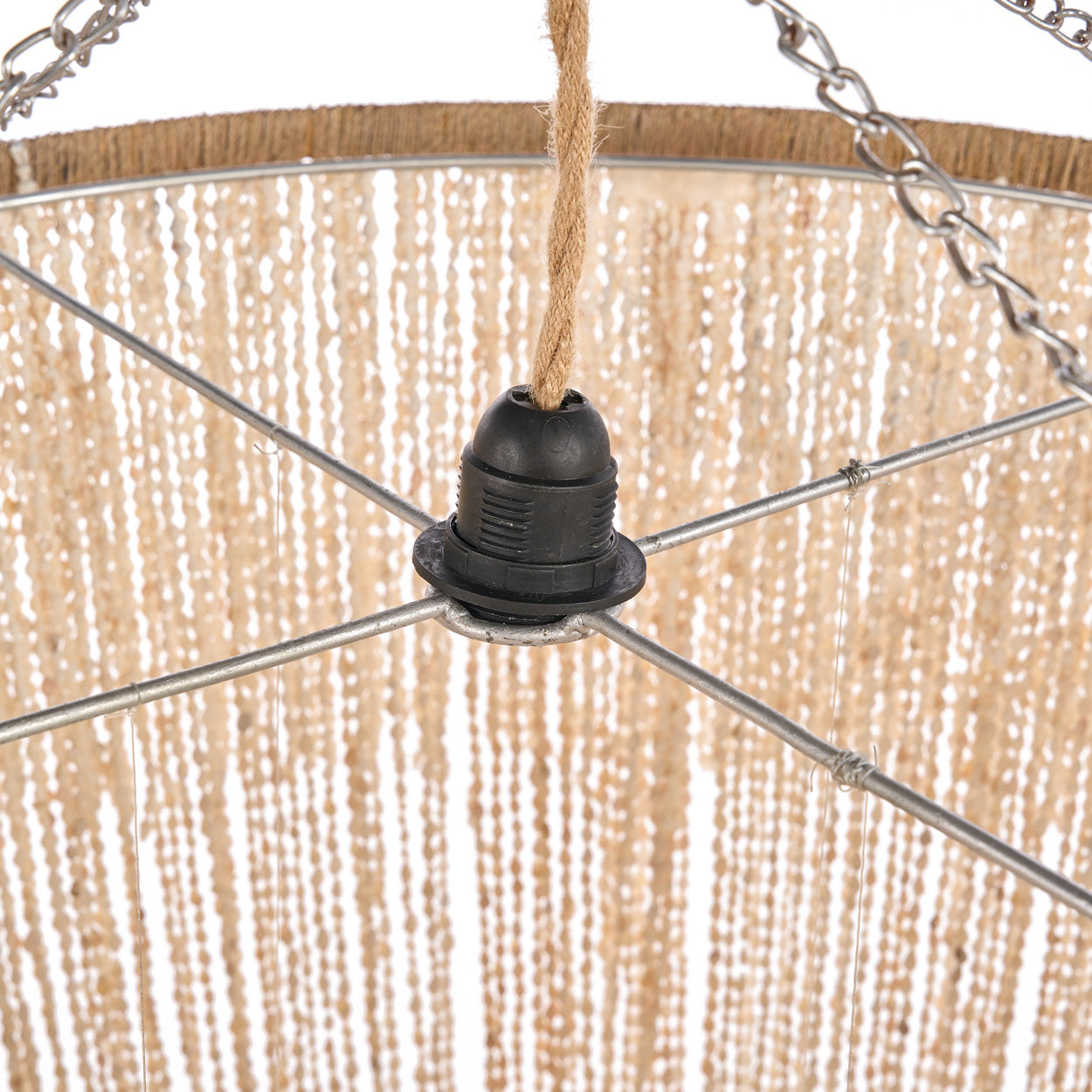 The Waterfall Shell Chandelier - Natural - XL