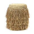 The Raffia Shaggy Stool - Round
