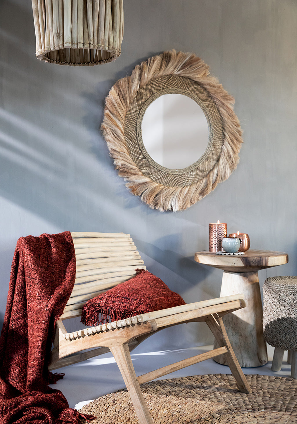 The Raffia Tressed Stool