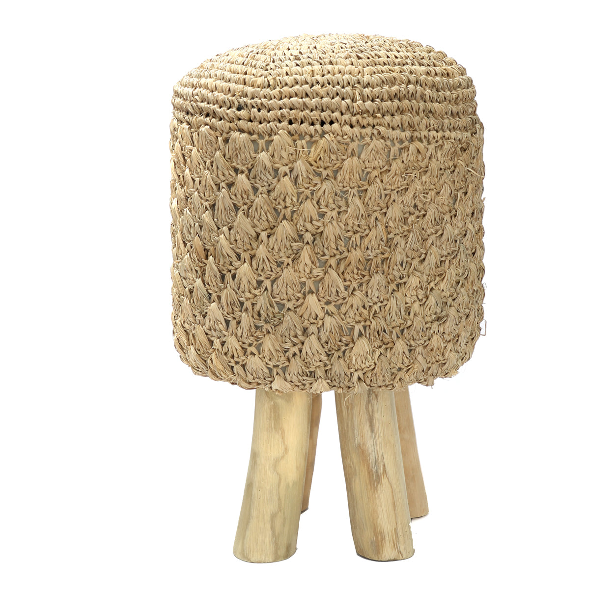 The Raffia Tressed Stool