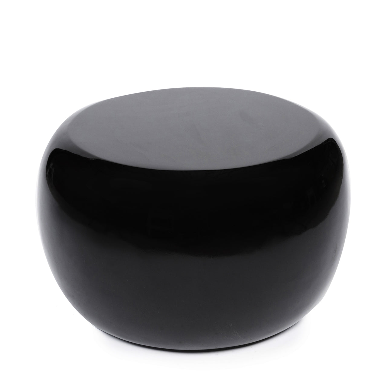 The High Gloss Side Table - Black