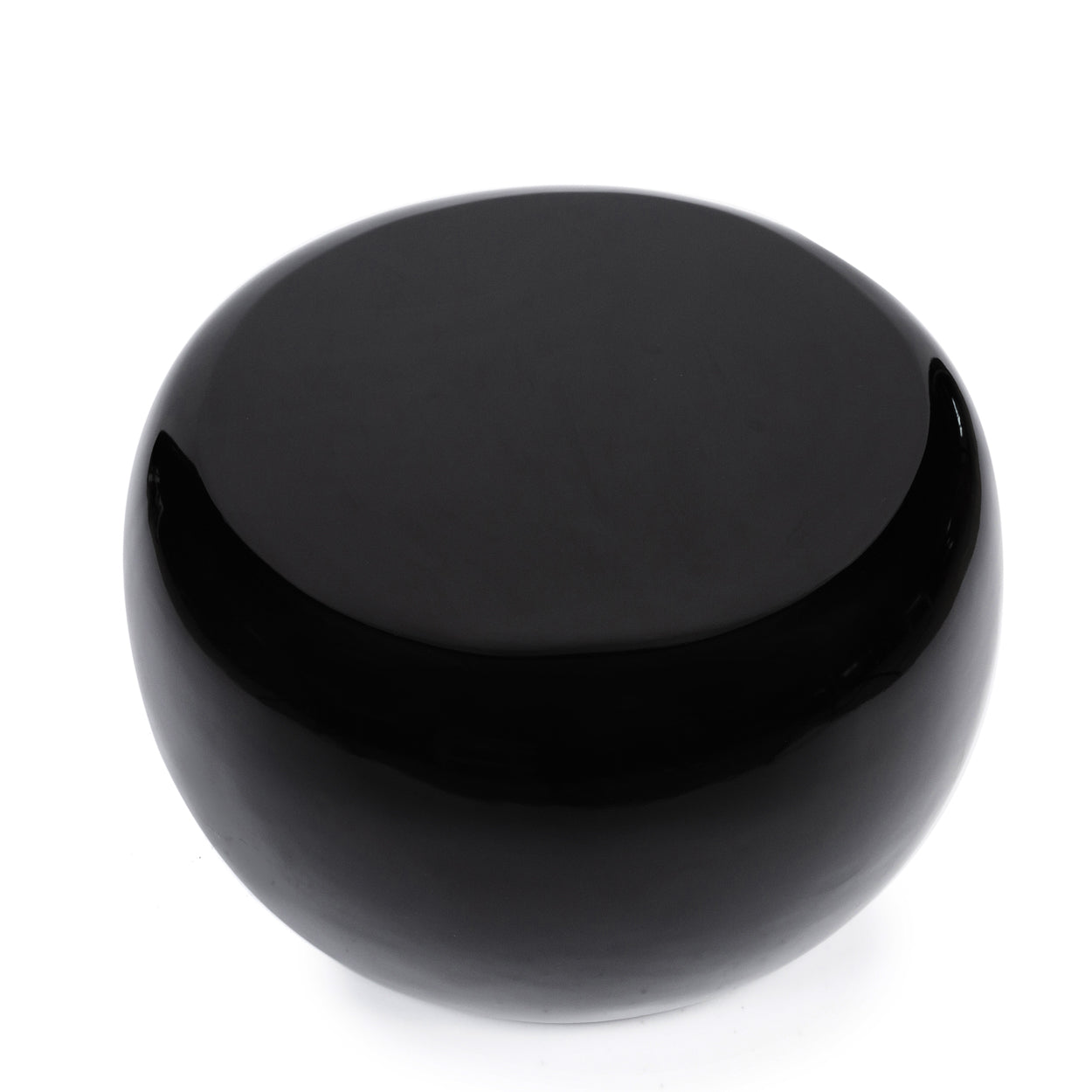 The High Gloss Side Table - Black