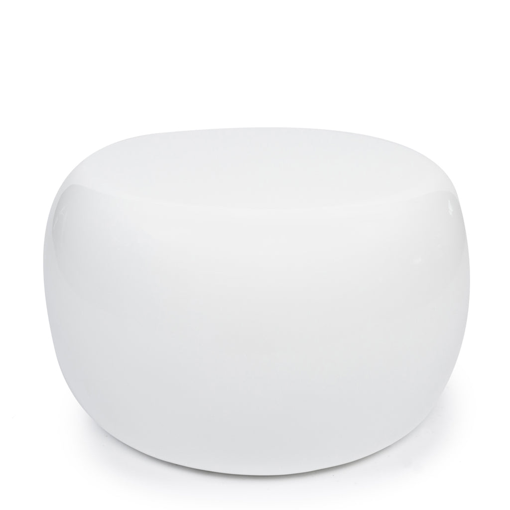 The High Gloss Side Table - White