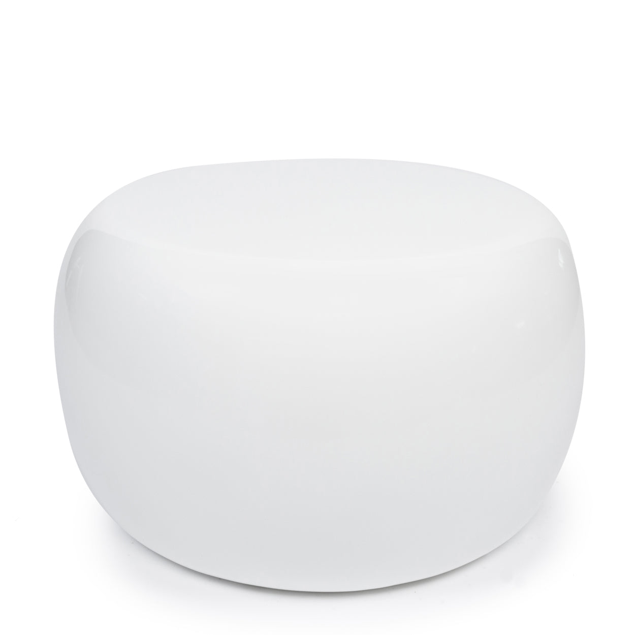 The High Gloss Side Table - White