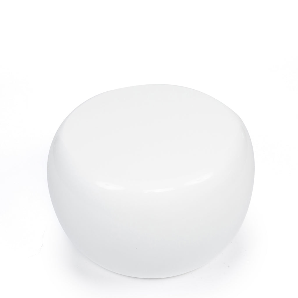 The High Gloss Side Table - White
