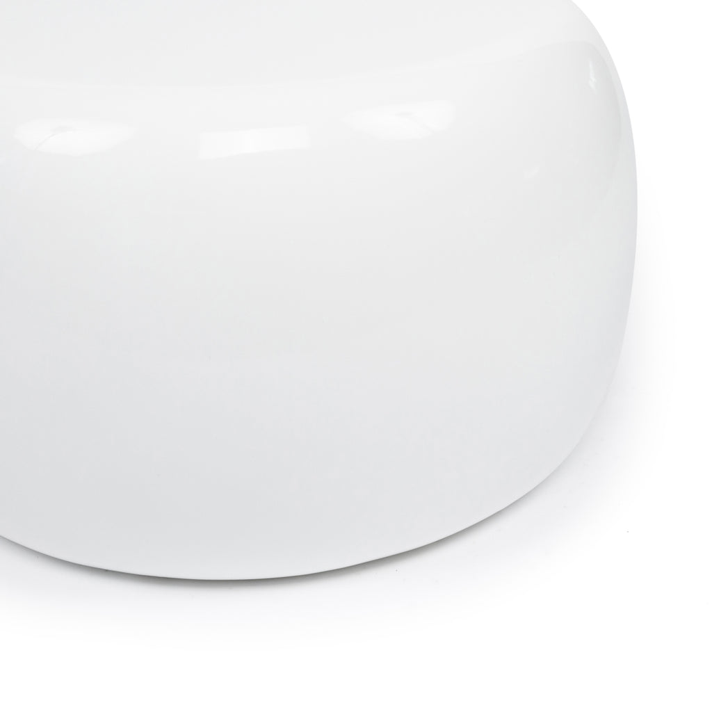 The High Gloss Side Table - White