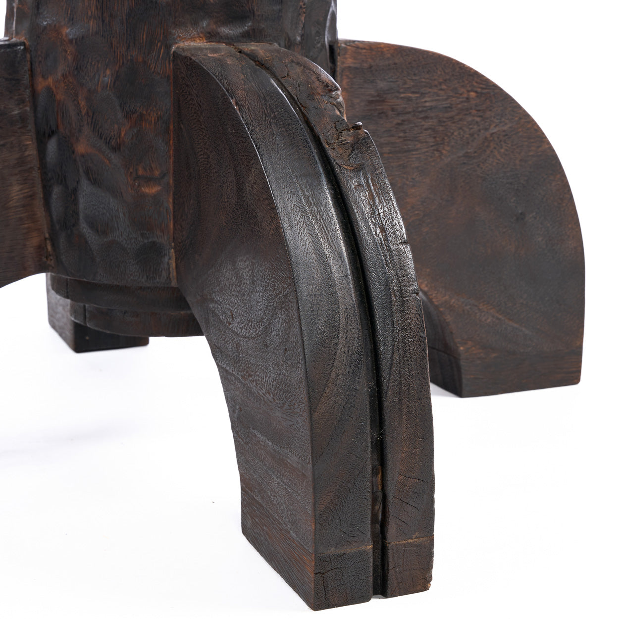 Round Dining Table - Dark Walnut
