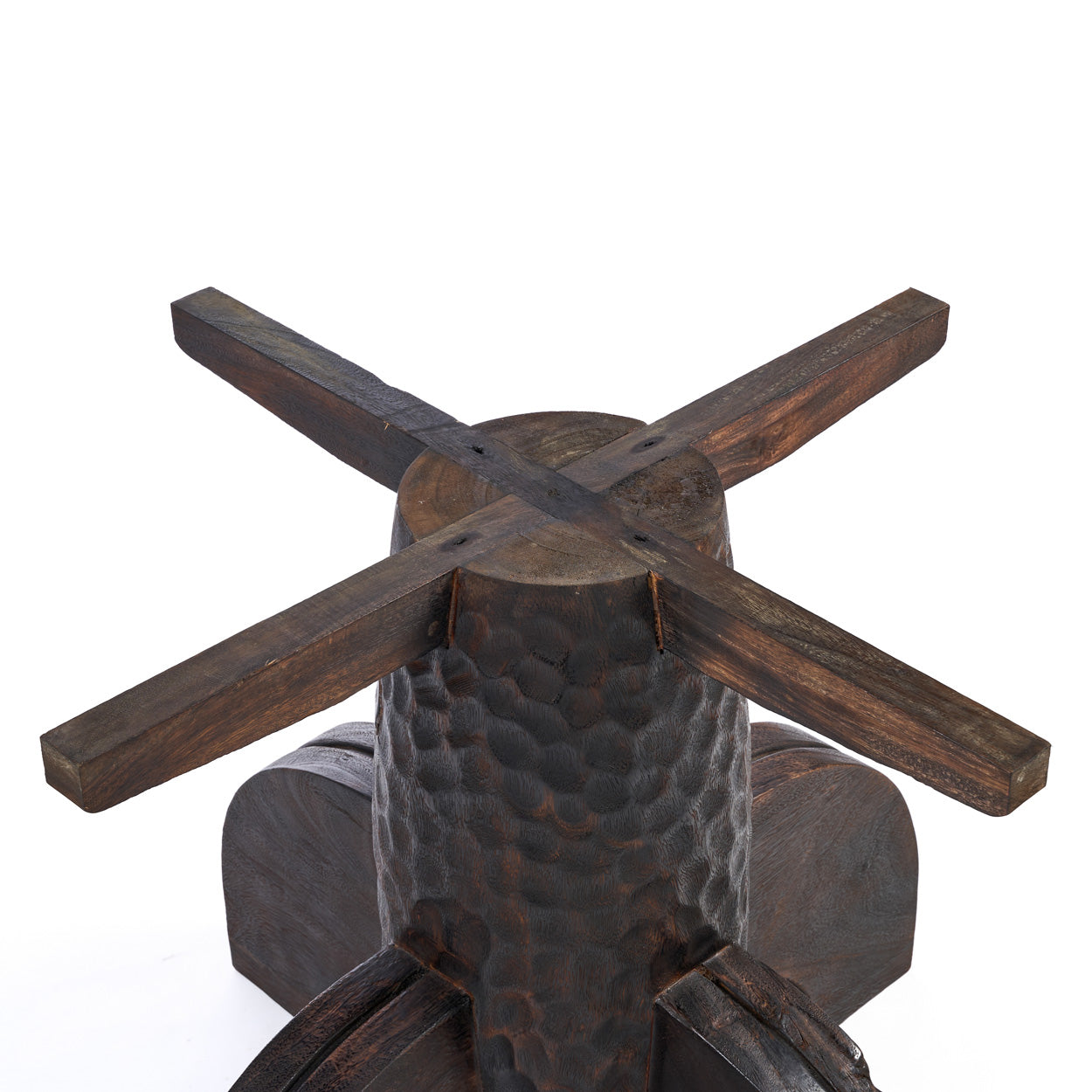 Round Dining Table - Dark Walnut