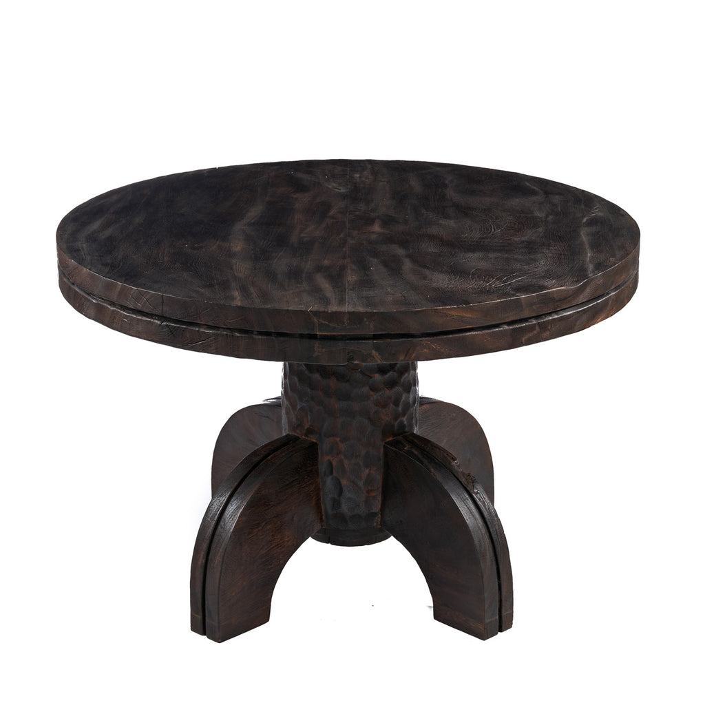 Round Dining Table - Dark Walnut