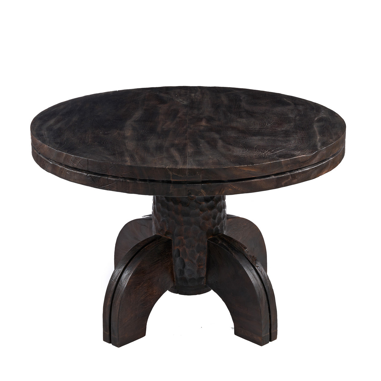 Round Dining Table - Dark Walnut