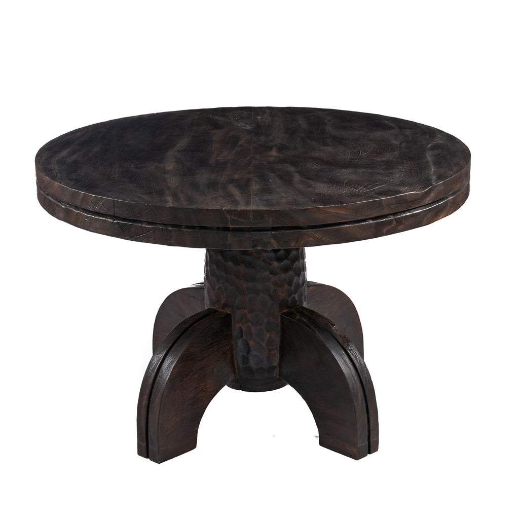 Round Dining Table - Dark Walnut