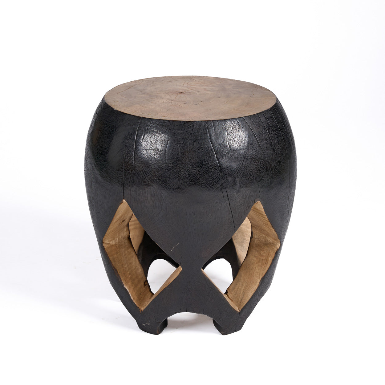 Stool 01 - Black Natural