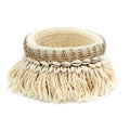 The Gold and Silver Macrame Planter - Natural Gold Silver M