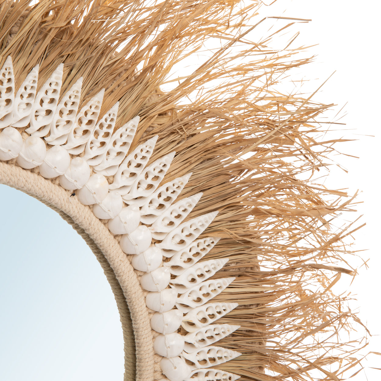 The Raffia Ginger Mirror -  Natural